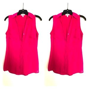 Chiffon business tank